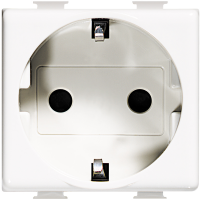 Priza Schuko Matix alb 2 Module 16A, Bticino