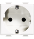 Priza Schuko Matix alb 2 Module 16A, Bticino