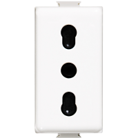 Priza Standard Italian Matix alb 1 Modul 10-16A, Bticino
