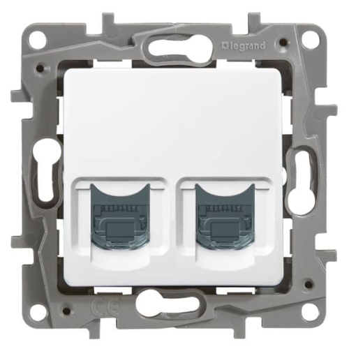 Priza STP 2xRJ45 cat. 6 Valena Life alb, Legrand
