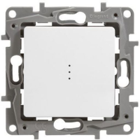 Intrerupator cap scara cu led Niloe alb 1 Modul 10A, Legrand