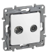 Priza TV-R de trecere Niloe alba 14dB, Legrand