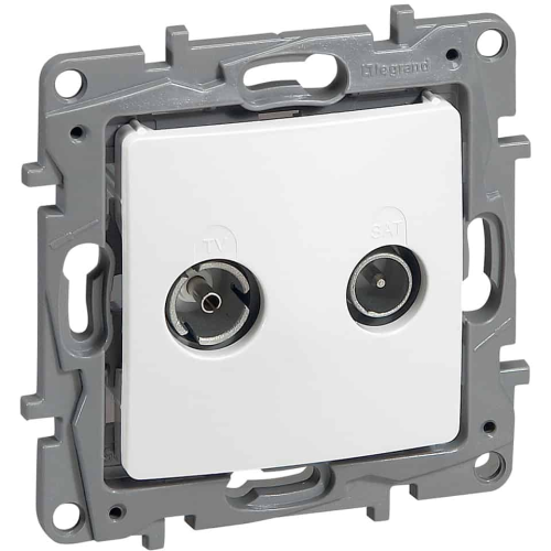 Priza TV-R ecranata Niloe alba 14dB, Legrand