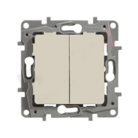 Intrerupator dublu Niloe ivoar 10A, Legrand