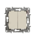 Intrerupator dublu Niloe ivoar 10A, Legrand