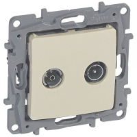 Priza TV-R de capat Niloe ivoar 10dB, Legrand