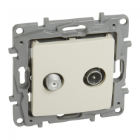 Priza TV-R ecranata Niloe ivoar 14dB, Legrand