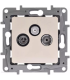 Priza TV-R-SAT ecranata Niloe ivoar 2dB, Legrand