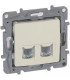 Priza UTP 2xRJ45 cat. 6 Niloe ivoar, Legrand