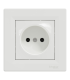 Priza simpla 2P Asfora alb 16A, Schneider