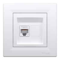 Priza UTP RJ45 cat. 6 Asfora alb, Schneider