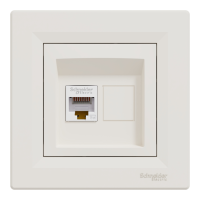 Priza UTP RJ45 cat. 5e Asfora crem, Schneider