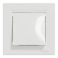 Intrerupator simplu cu led Asfora alb 10AX, Schneider