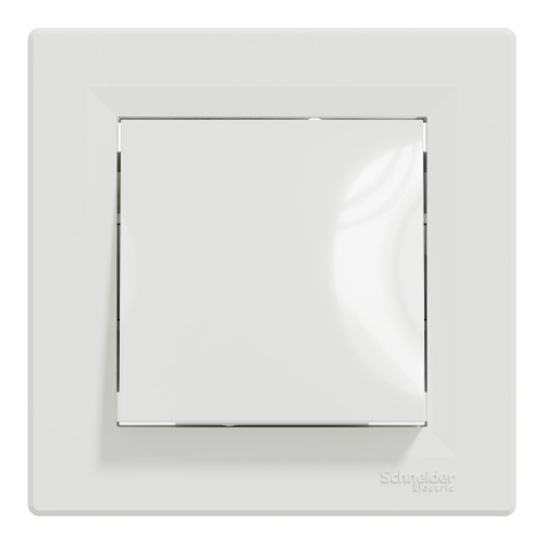Intrerupator simplu cu led Asfora alb 10AX, Schneider