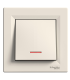 Intrerupator cap scara cu led Asfora crem 10AX, Schneider
