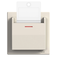 Intrerupator cu card Asfora crem 10A, Schneider