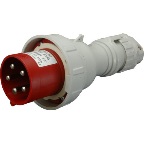 Fisa Industriala pe cablu 5P 63A IP67, Sez