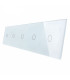 Rama intrerupator 5P 5M alb, Livolo