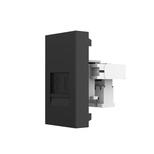 Priza telefon RJ11 1M negru, Livolo