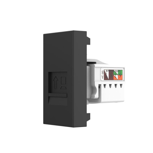 Priza retea RJ45 1M negru, Livolo