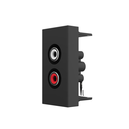 Priza audio RCA 1M negru, Livolo