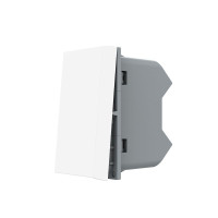 Intrerupator simplu mecanic cu revenire alb 1M 10A, Livolo