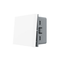Intrerupator simplu mecanic cu revenire alb 2M 10A, Livolo