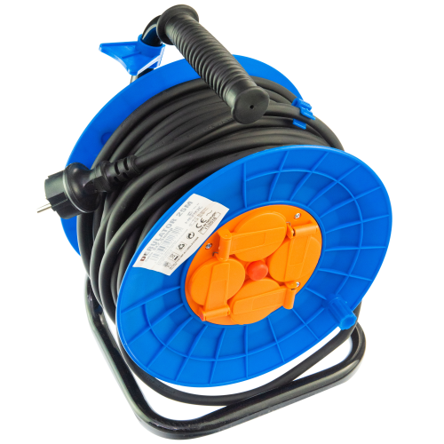 Derulator 25m 4P 3x2.5mm cu protectie copii, Lohuis