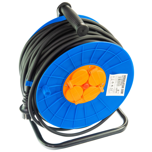 Derulator 50m 4P 3x2.5mm cu protectie copii, Lohuis