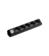 Bloc multipriza cu intrerupator 5P negru 16A, Panasonic
