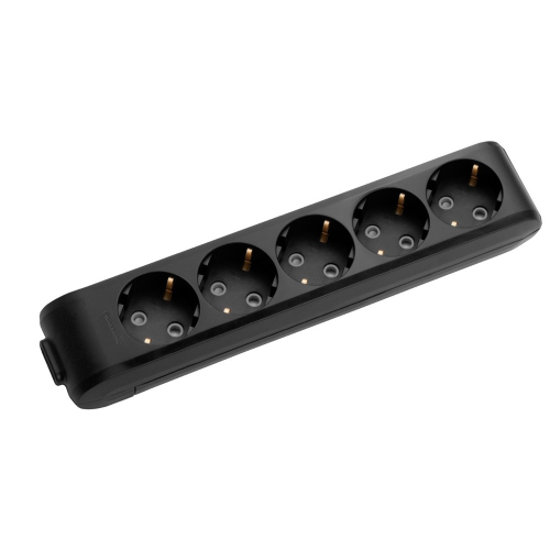 Bloc multipriza 5P negru 16A, Panasonic