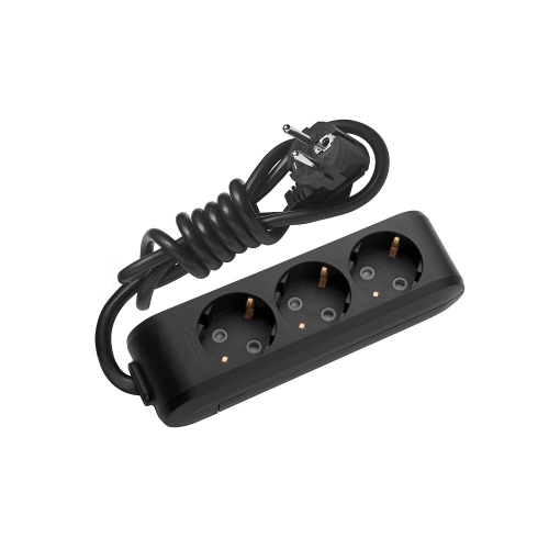 Prelungitor 1.5m 3P negru 16A, Panasonic