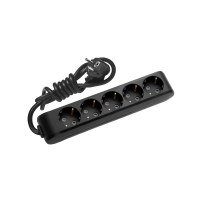 Prelungitor 1.5m 5P negru 16A, Panasonic