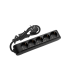 Prelungitor 1.5m 5P negru 16A, Panasonic