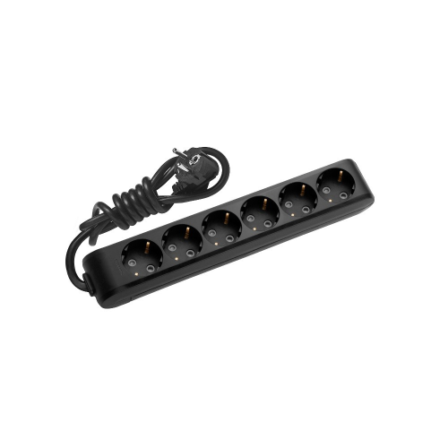 Prelungitor 1.5m 6P negru 16A, Panasonic