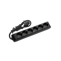 Prelungitor 1.5m 6P negru 16A, Panasonic
