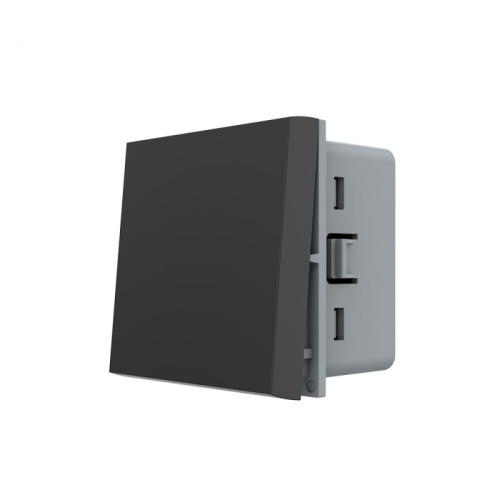 Intrerupator simplu mecanic cu revenire negru 2M 10A, Livolo