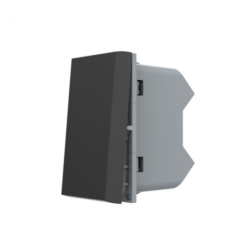 Intrerupator simplu mecanic cap scara / cap cruce negru 1M 10A, Livolo