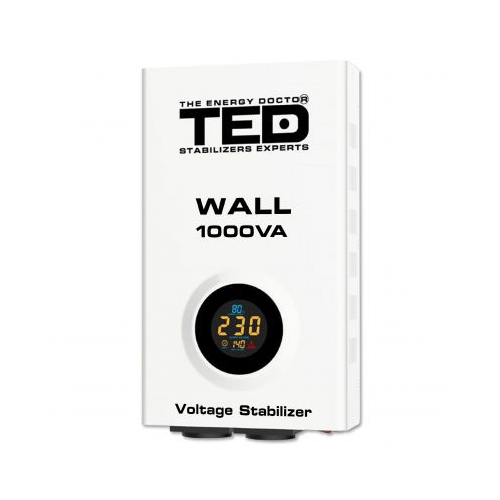 Stabilizator retea 1000VA AVR perete, TED