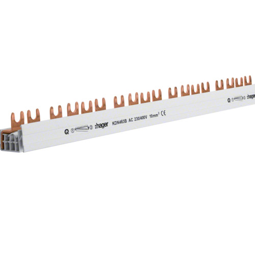 Pieptene 4P 56M 10mm² 63A, Hager