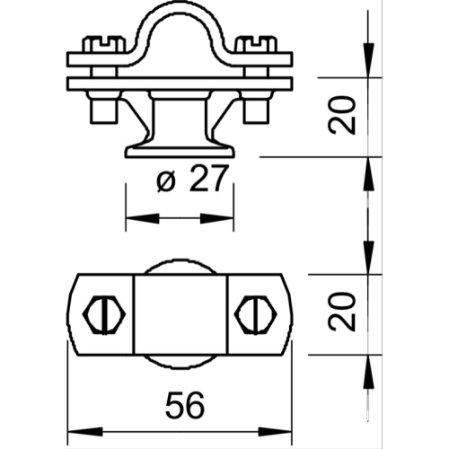 Suport tija 16mm, Obo