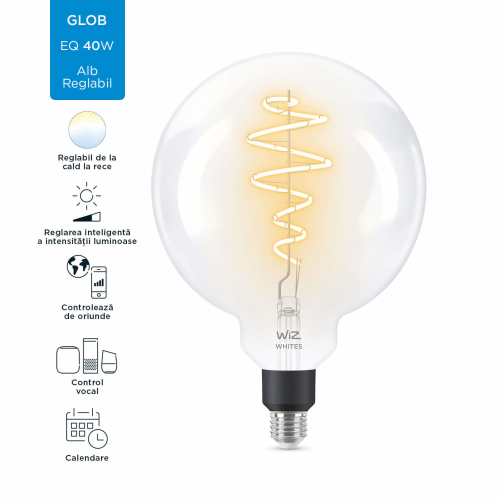 Bec Led smart E27 WiZ 470LM, Philips