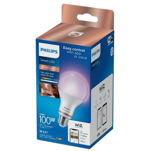 Bec Led smart RGB E27 WiZ 1521LM, Philips