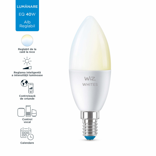 Bec Led smart E14 WiZ 470LM, Philips