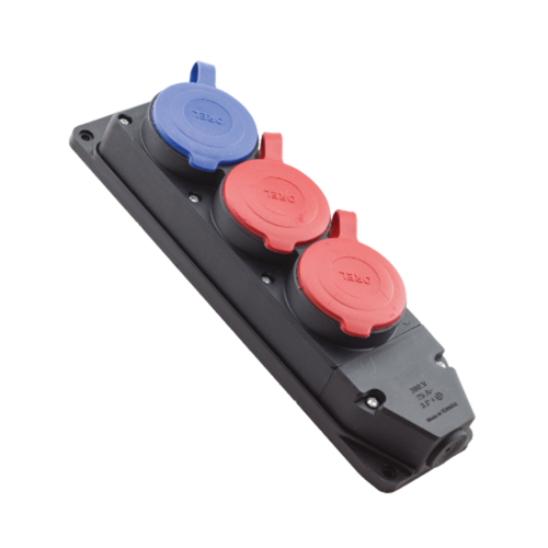 Priza cu capac 1Px16A+2Px25A, Orel