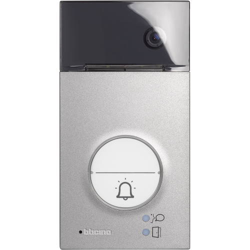 Audiointerfon Linea 3000 cu camera + cititor card gri, BTicino