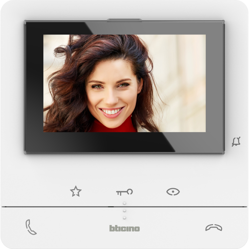 Videointerfon Classe 100 5" alb, BTicino