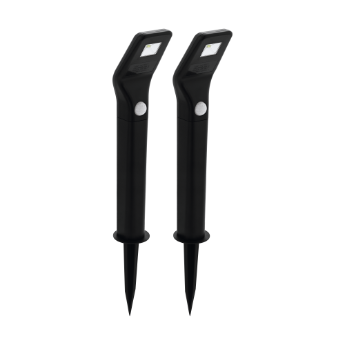 Set 2 lampi solare cu senzor de miscare 2x1x0.5W neagra, Eglo