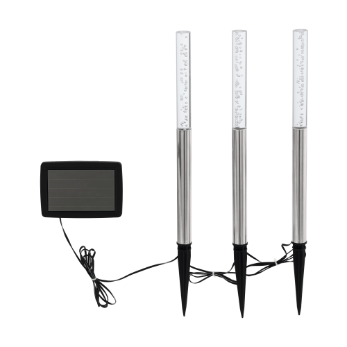 Set 3 lampi solare 3x0.06W RGB, Eglo