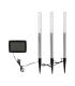 Set 3 lampi solare 3x0.06W RGB, Eglo